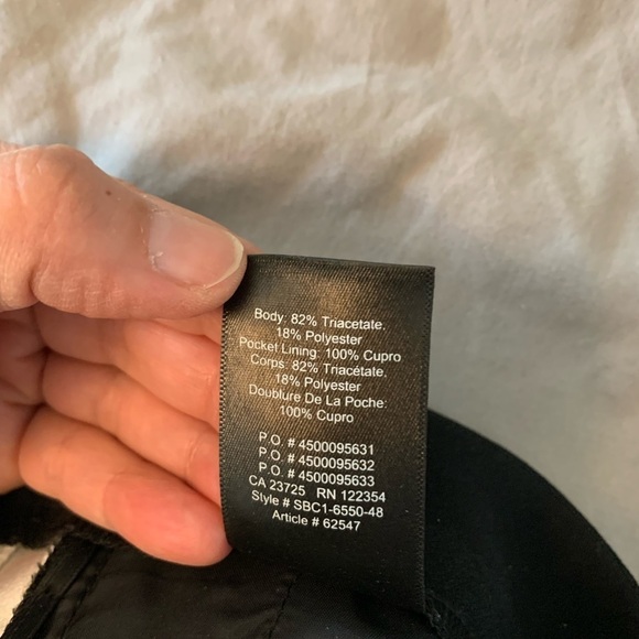 -Babaton Conan  Pants black with white stripe size 8 - Picture 8 of 11